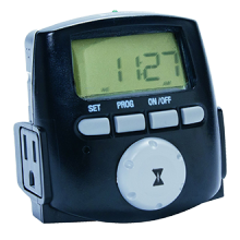 Paige Electric Company, L.P. DT200LT - Intermatic Simplified Black Digital Landscape Timer, One Start & One Off Time