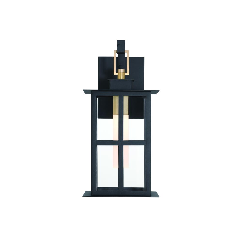 Greyson 16&#34; LED Sconce In Brass and Black